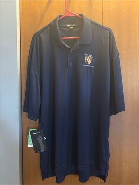 Porsche Menโs Navy Polo Shirt